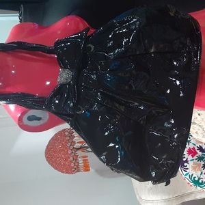 Renato Angi Vintage patent leather satchel